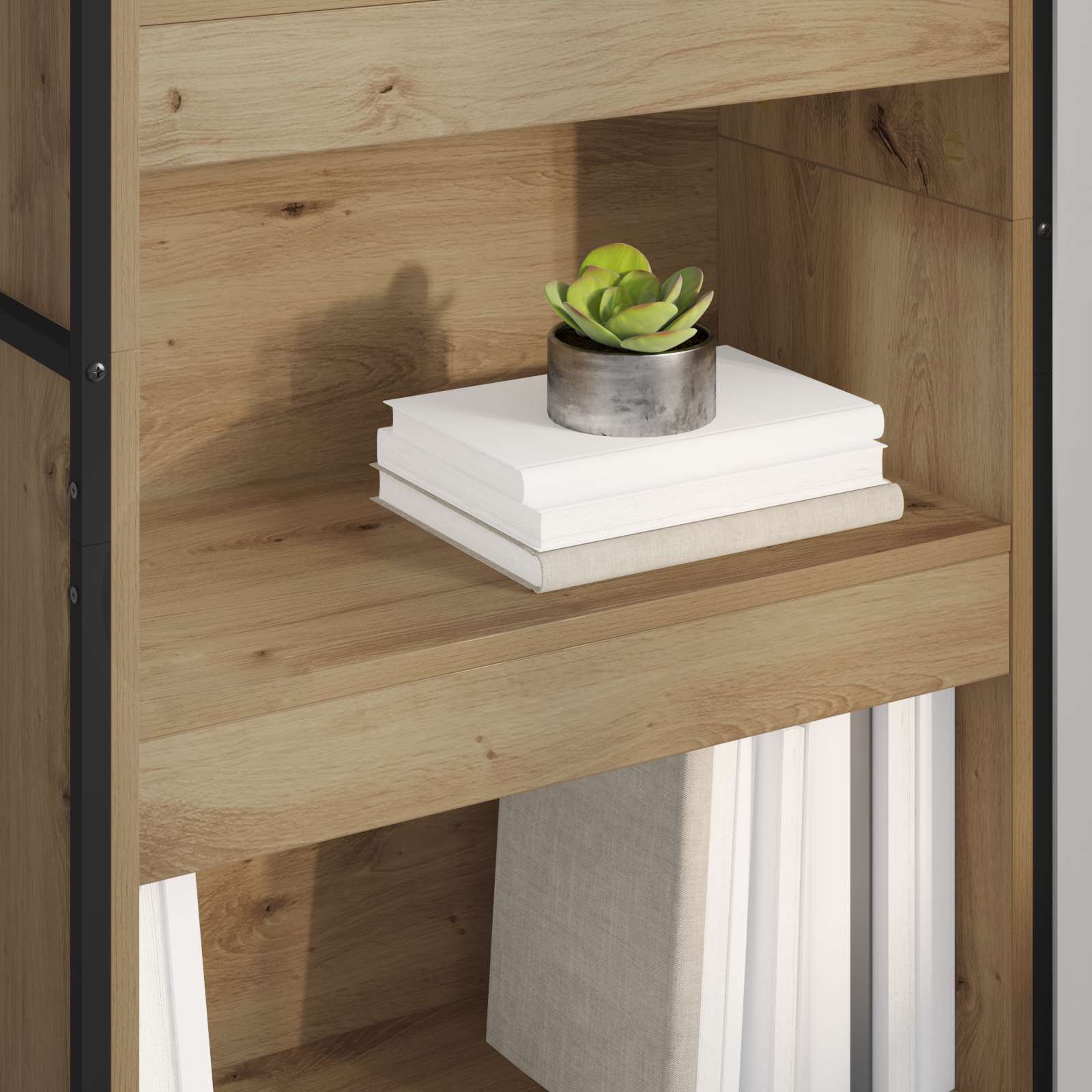 Armadio per Libri 2 pcs Rovere Artigianale 60 x 30 x 189,5 cm