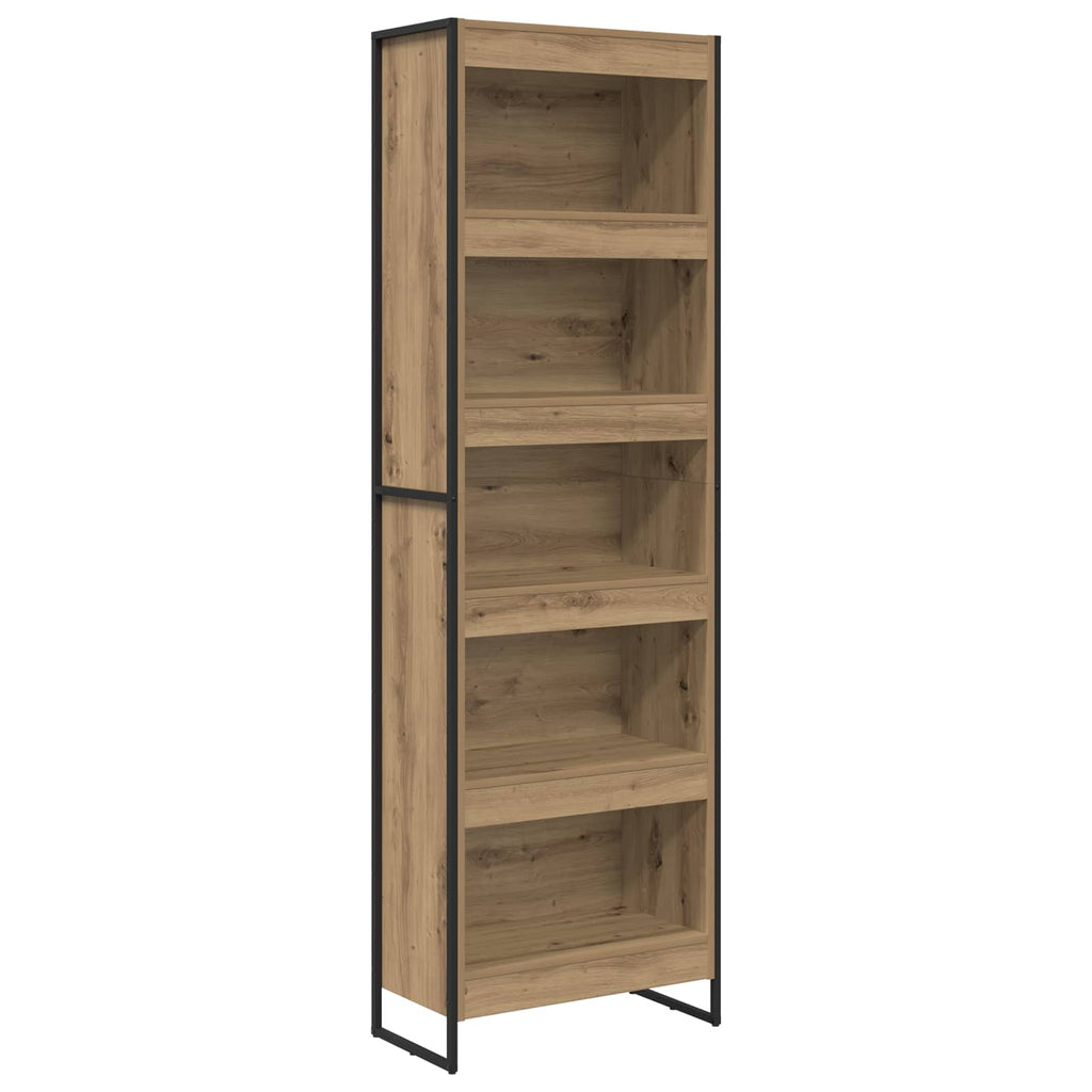 Armadio per Libri 2 pcs Rovere Artigianale 60 x 30 x 189,5 cm