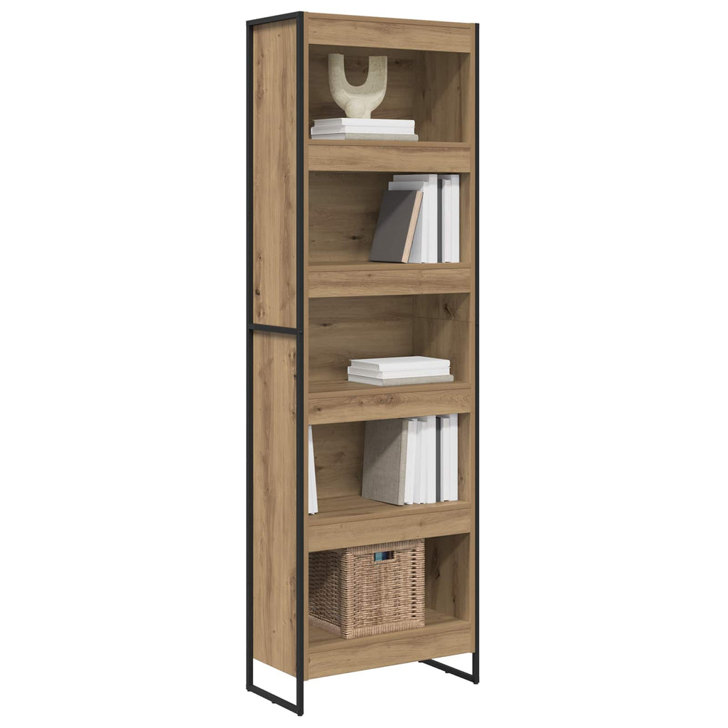 Armadio per Libri 2 pcs Rovere Artigianale 60 x 30 x 189,5 cm