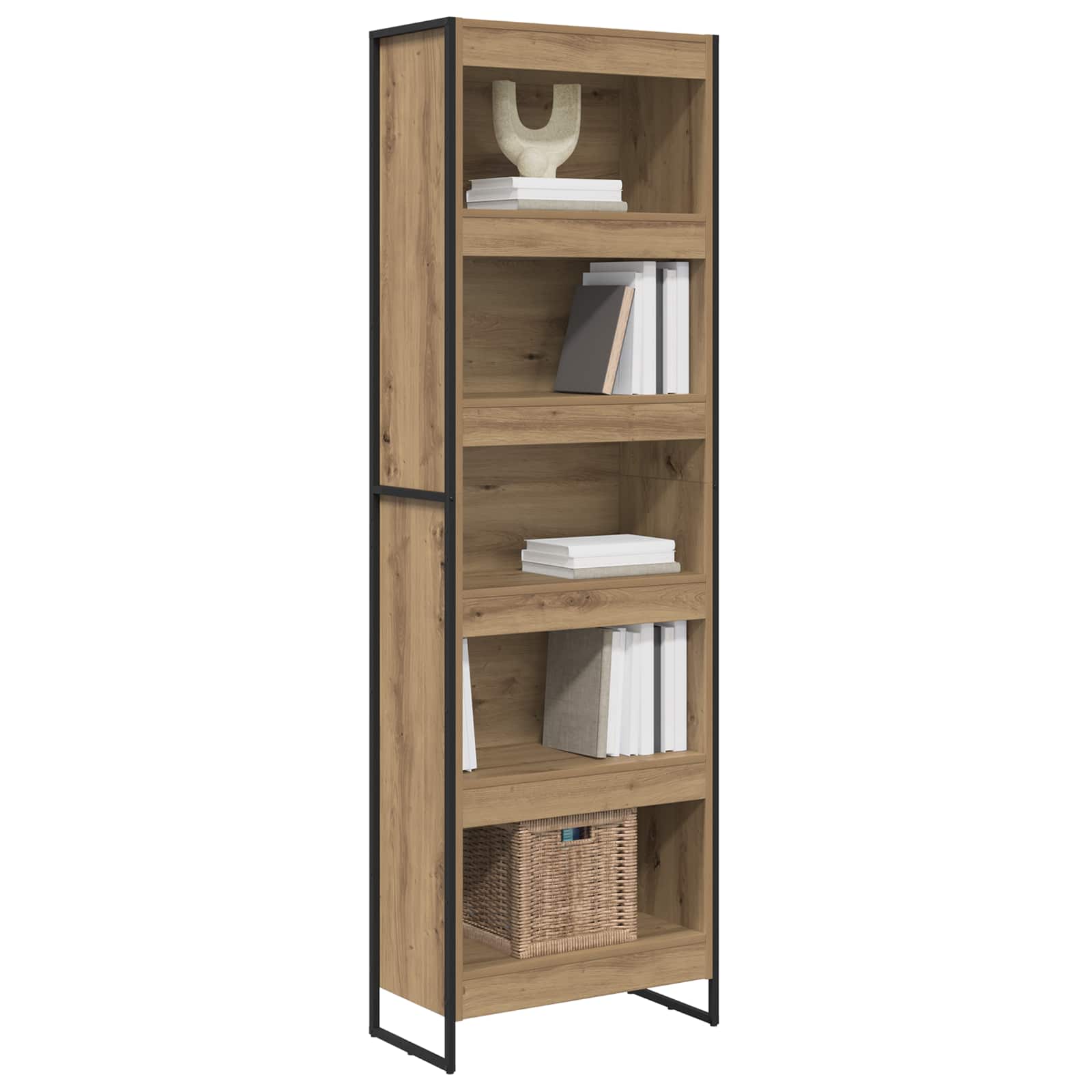 Armadio per Libri 2 pcs Rovere Artigianale 60 x 30 x 189,5 cm