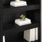 Armadio per Libri 2 pcs Rovere Nero 80 x 30 x 155 cm