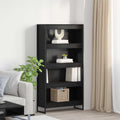 Armadio per Libri 2 pcs Rovere Nero 80 x 30 x 155 cm