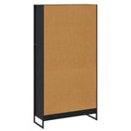 Armadio per Libri 2 pcs Rovere Nero 80 x 30 x 155 cm