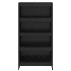 Armadio per Libri 2 pcs Rovere Nero 80 x 30 x 155 cm