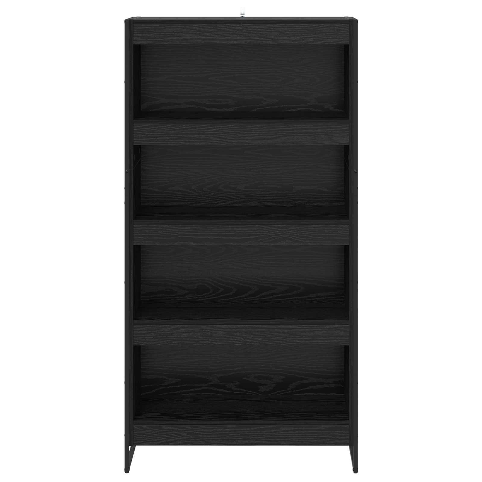 Armadio per Libri 2 pcs Rovere Nero 80 x 30 x 155 cm