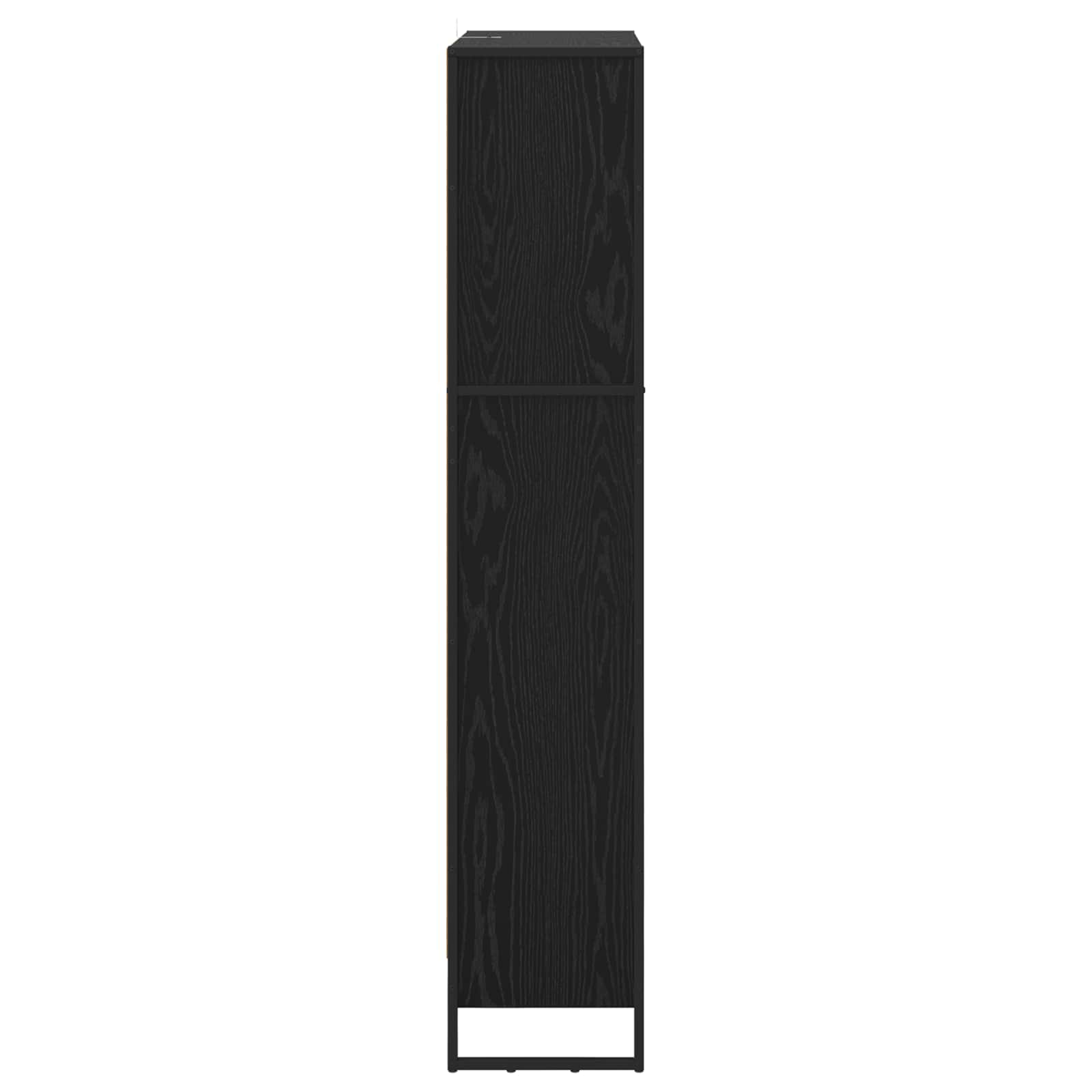 Armadio per Libri 2 pcs Rovere Nero 80 x 30 x 155 cm