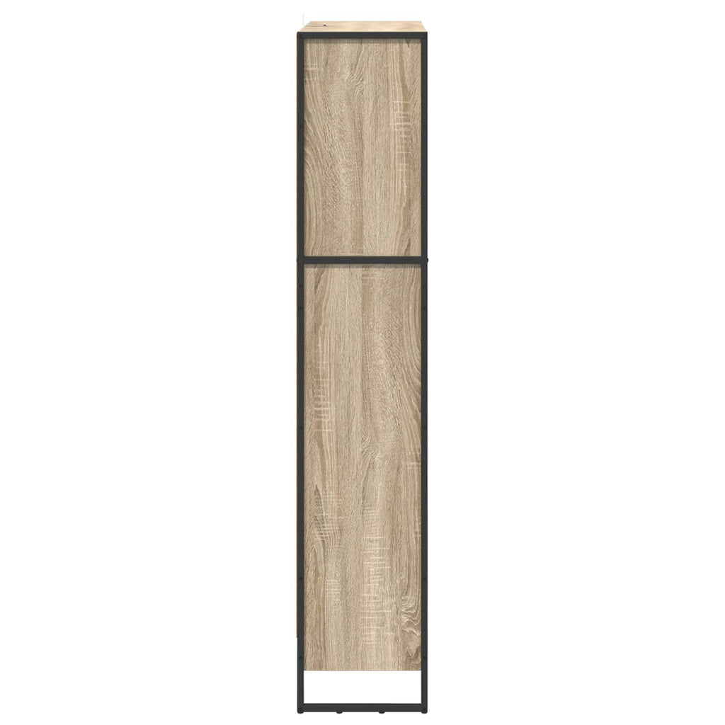 Armadio per Libri 2 pcs Sonoma 80 x 30 x 155 cm