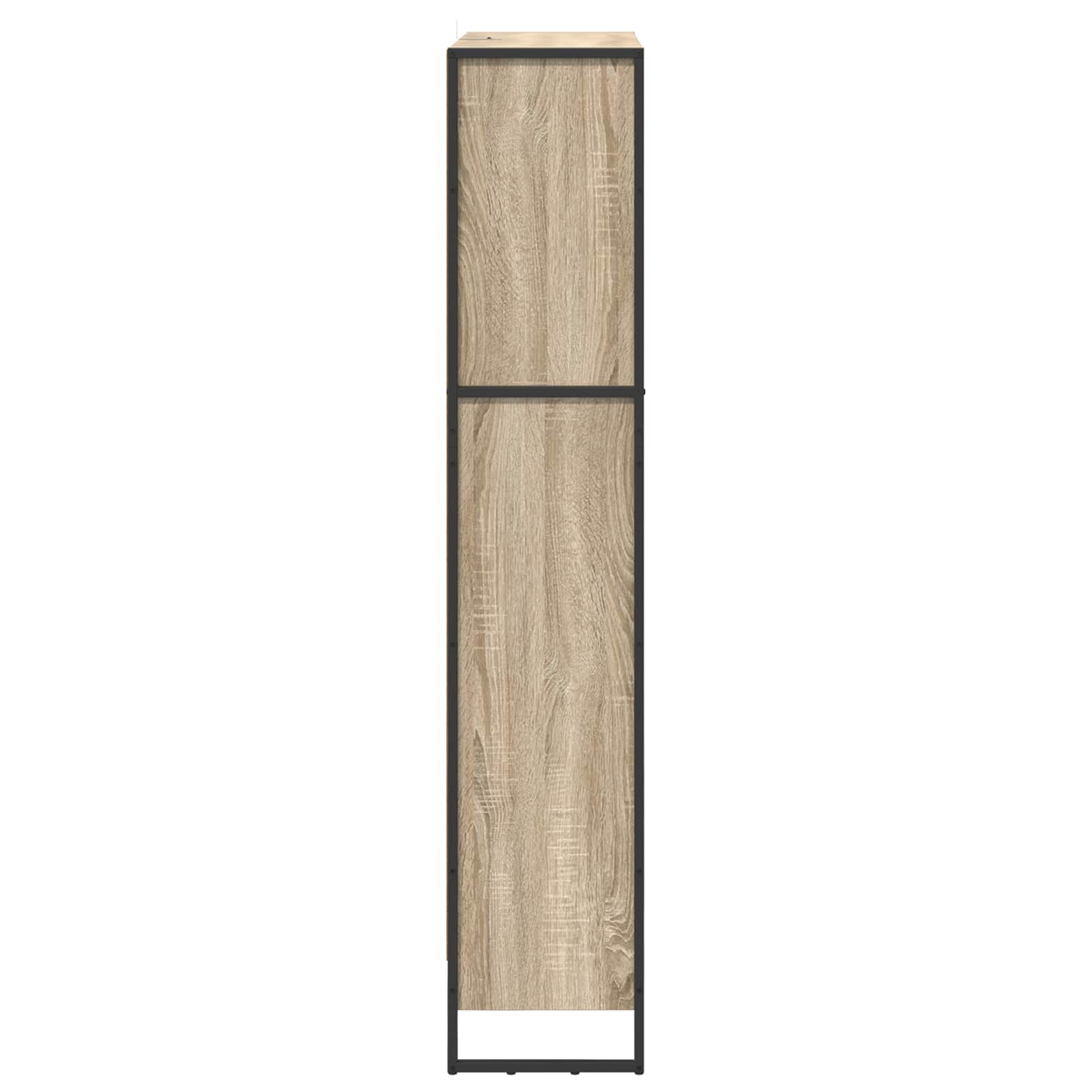 Armadio per Libri 2 pcs Sonoma 80 x 30 x 155 cm