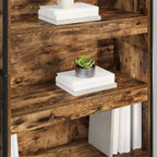 Armadio per Libri 2 pcs Quercia Fumosa 80 x 30 x 155 cm