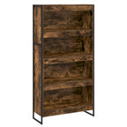 Armadio per Libri 2 pcs Quercia Fumosa 80 x 30 x 155 cm