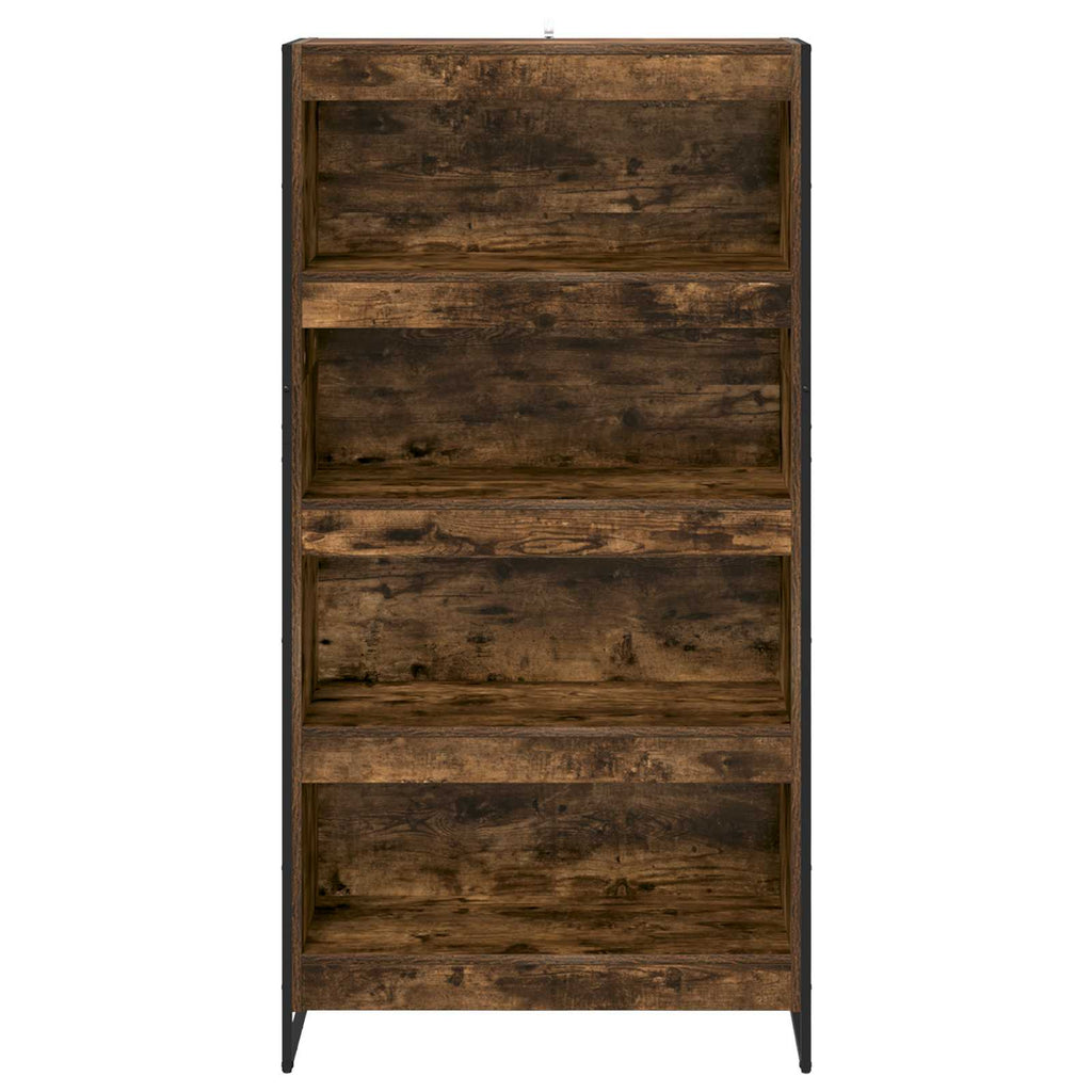 Armadio per Libri 2 pcs Quercia Fumosa 80 x 30 x 155 cm