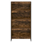 Armadio per Libri 2 pcs Quercia Fumosa 80 x 30 x 155 cm