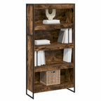 Armadio per Libri 2 pcs Quercia Fumosa 80 x 30 x 155 cm