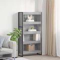 Armadio per Libri 2 pcs Grigio Sonoma 80 x 30 x 155 cm