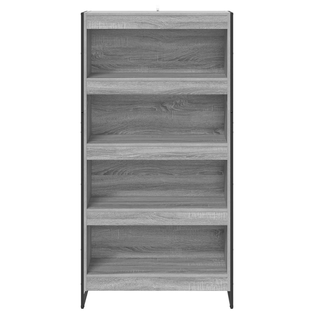 Armadio per Libri 2 pcs Grigio Sonoma 80 x 30 x 155 cm
