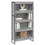 Armadio per Libri 2 pcs Grigio Sonoma 80 x 30 x 155 cm