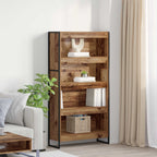 Armadio per Libri 2 pcs Legno vecchio 80 x 30 x 155 cm