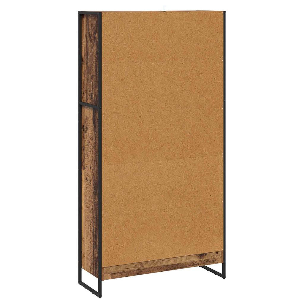 Armadio per Libri 2 pcs Legno vecchio 80 x 30 x 155 cm