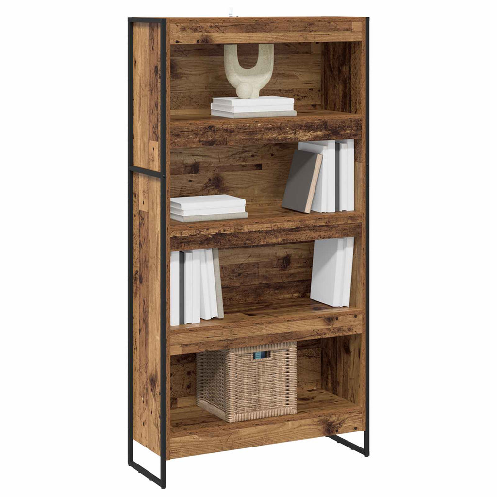 Armadio per Libri 2 pcs Legno vecchio 80 x 30 x 155 cm
