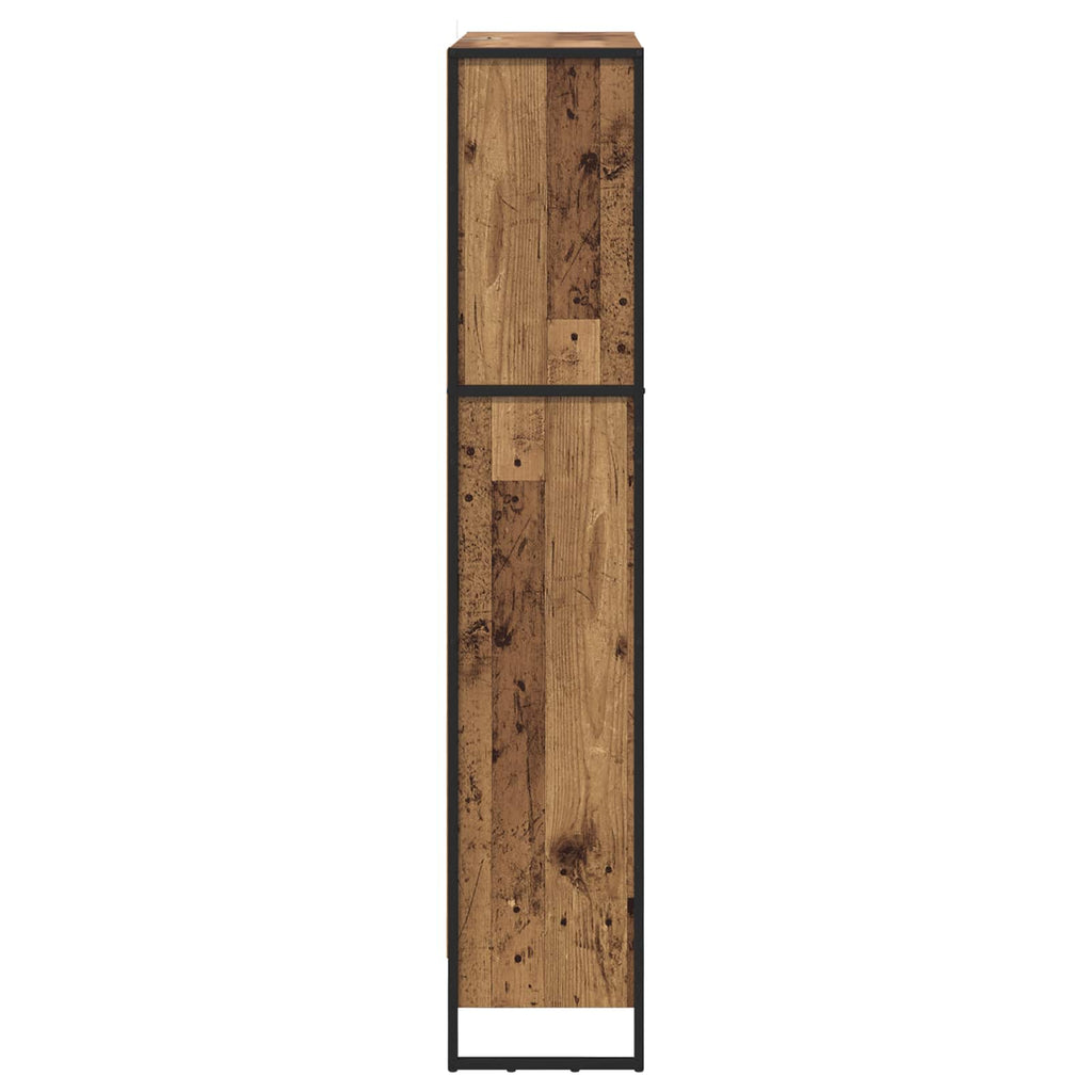 Armadio per Libri 2 pcs Legno vecchio 80 x 30 x 155 cm