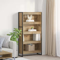 Armadio per Libri 2 pcs Rovere Artigianale 80 x 30 x 155 cm