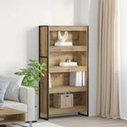 Armadio per Libri 2 pcs Rovere Artigianale 80 x 30 x 155 cm