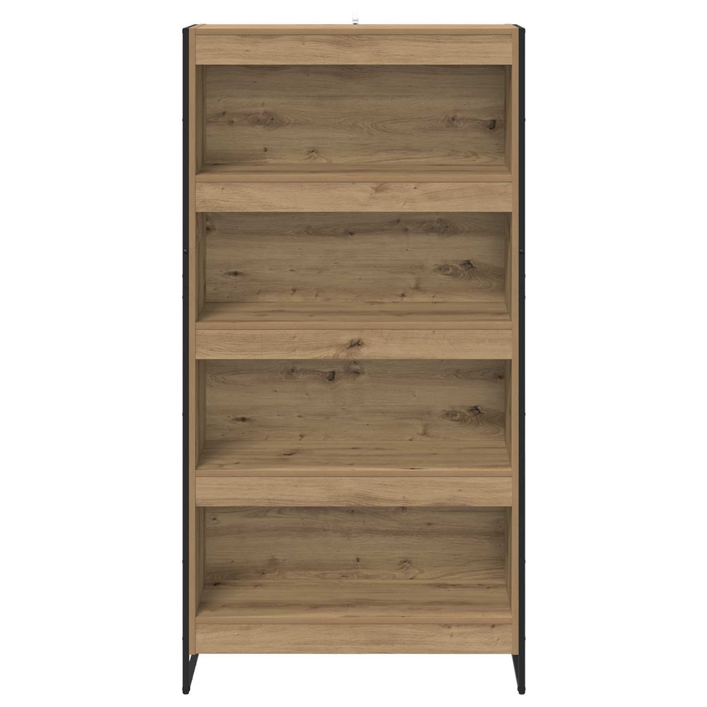 Armadio per Libri 2 pcs Rovere Artigianale 80 x 30 x 155 cm