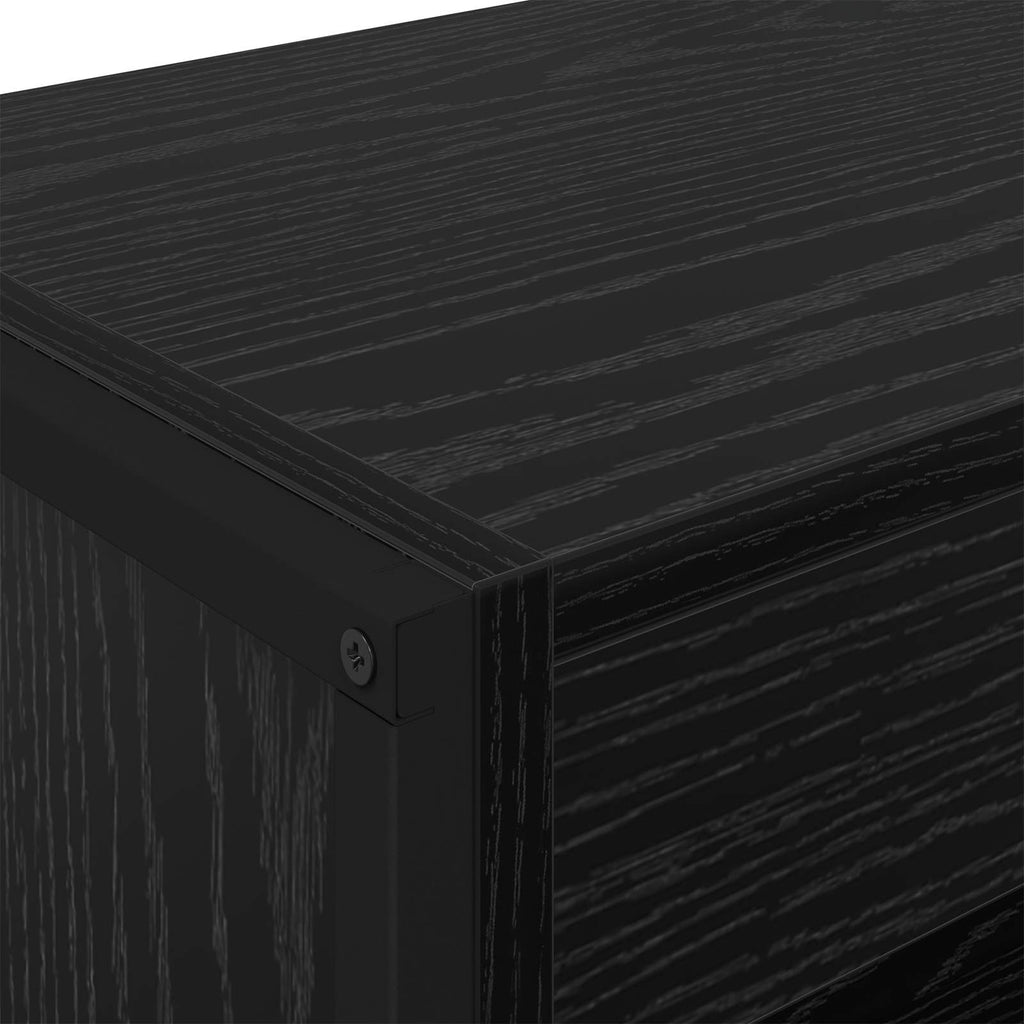 Armadio per Libri 2 pcs Rovere Nero 80 x 30 x 189,5 cm