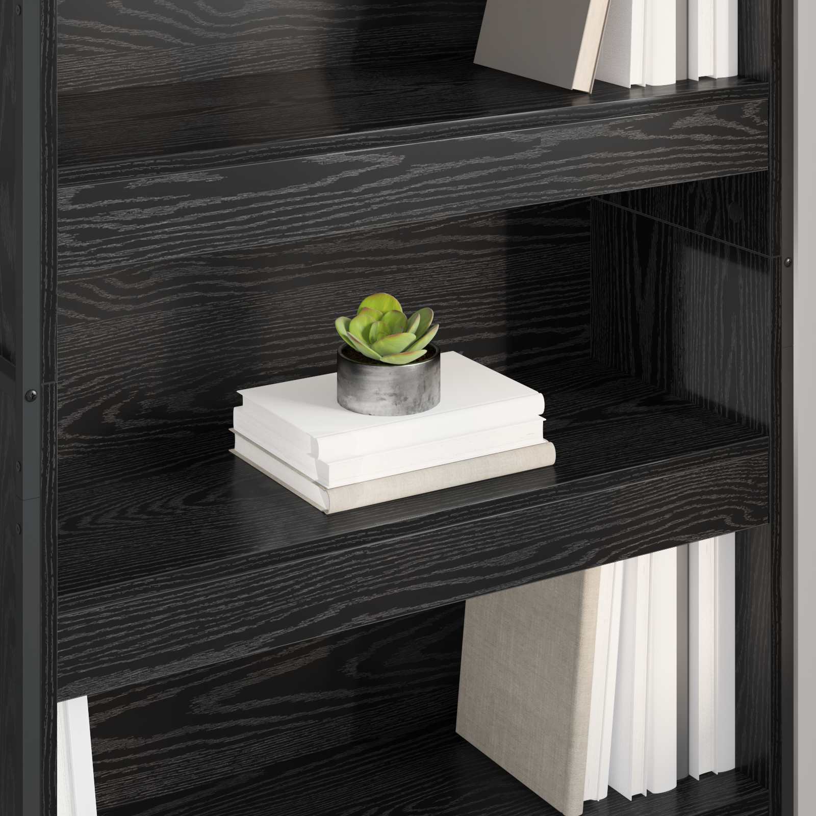 Armadio per Libri 2 pcs Rovere Nero 80 x 30 x 189,5 cm
