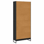 Armadio per Libri 2 pcs Rovere Nero 80 x 30 x 189,5 cm