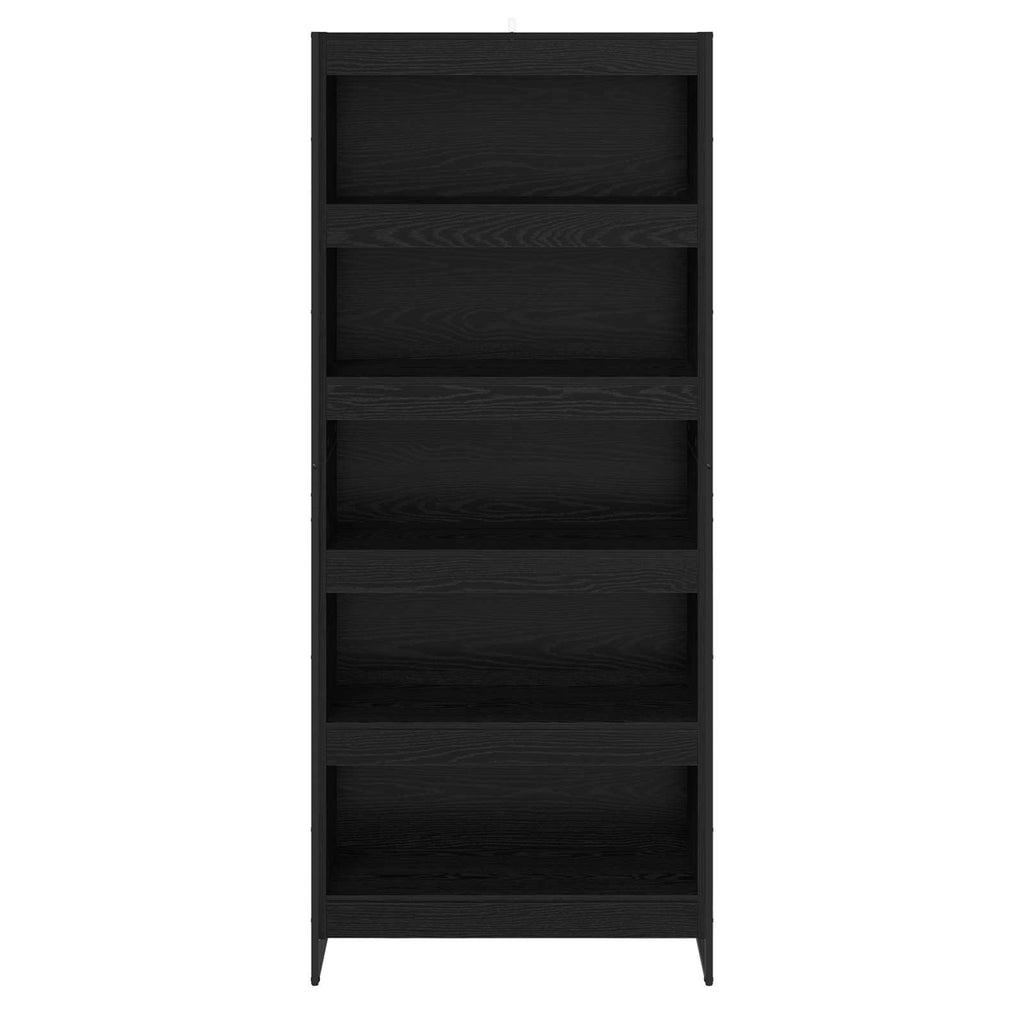 Armadio per Libri 2 pcs Rovere Nero 80 x 30 x 189,5 cm