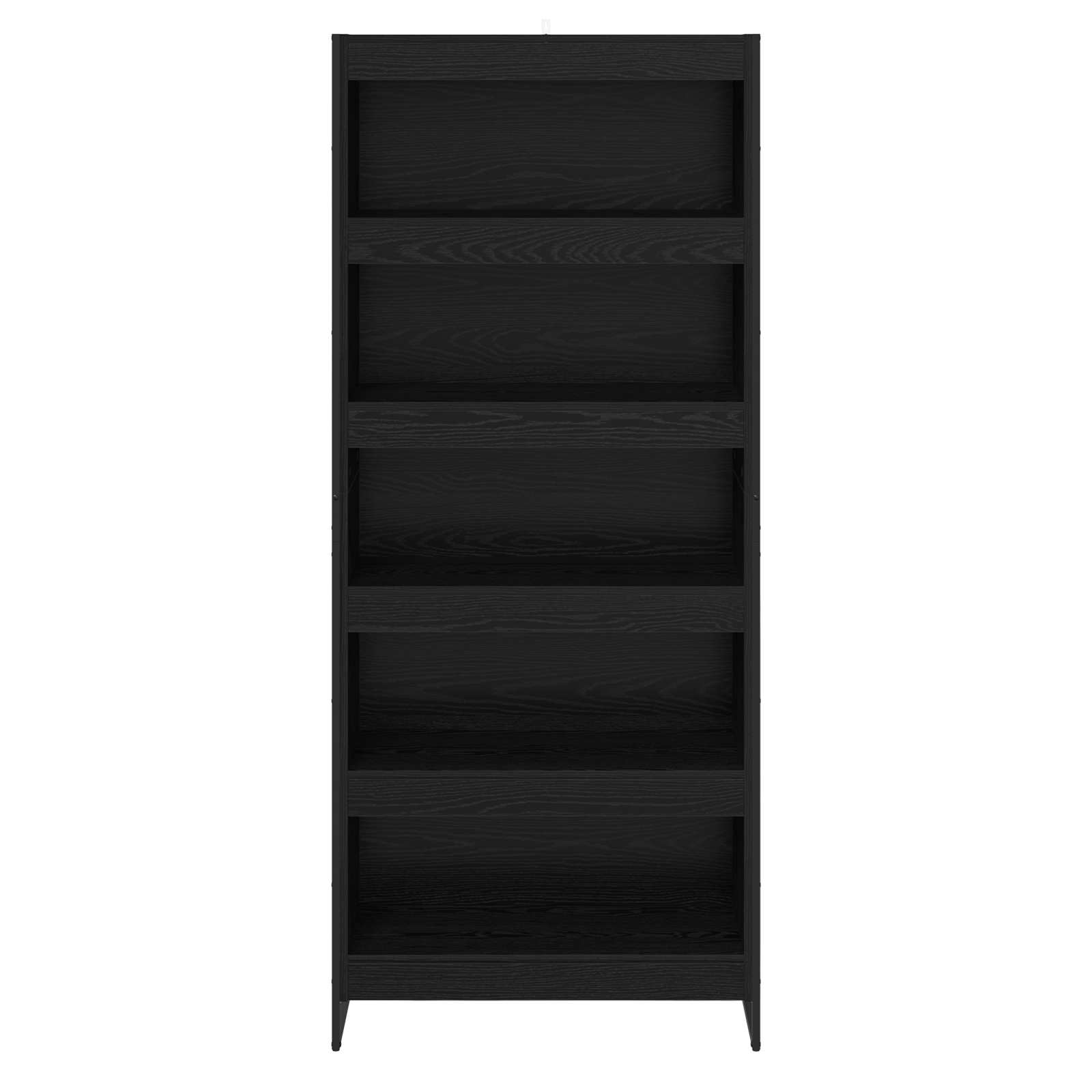 Armadio per Libri 2 pcs Rovere Nero 80 x 30 x 189,5 cm