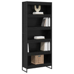 Armadio per Libri 2 pcs Rovere Nero 80 x 30 x 189,5 cm