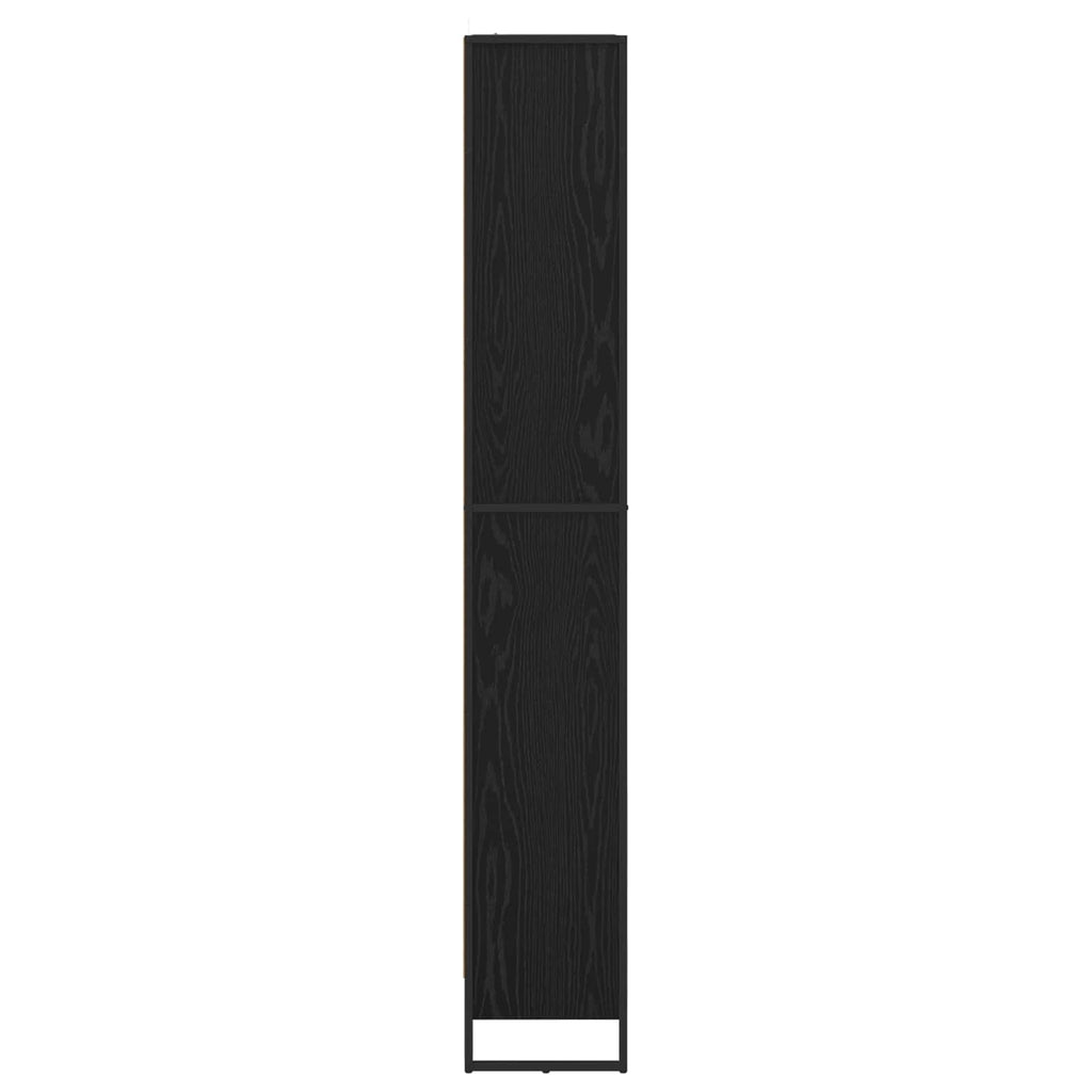 Armadio per Libri 2 pcs Rovere Nero 80 x 30 x 189,5 cm