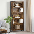 Armadio per Libri 2 pcs Quercia Fumosa 80 x 30 x 189,5 cm