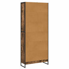 Armadio per Libri 2 pcs Quercia Fumosa 80 x 30 x 189,5 cm