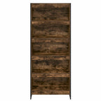 Armadio per Libri 2 pcs Quercia Fumosa 80 x 30 x 189,5 cm