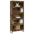 Armadio per Libri 2 pcs Quercia Fumosa 80 x 30 x 189,5 cm