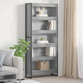 Armadio per Libri 2 pcs Grigio Sonoma 80 x 30 x 189,5 cm