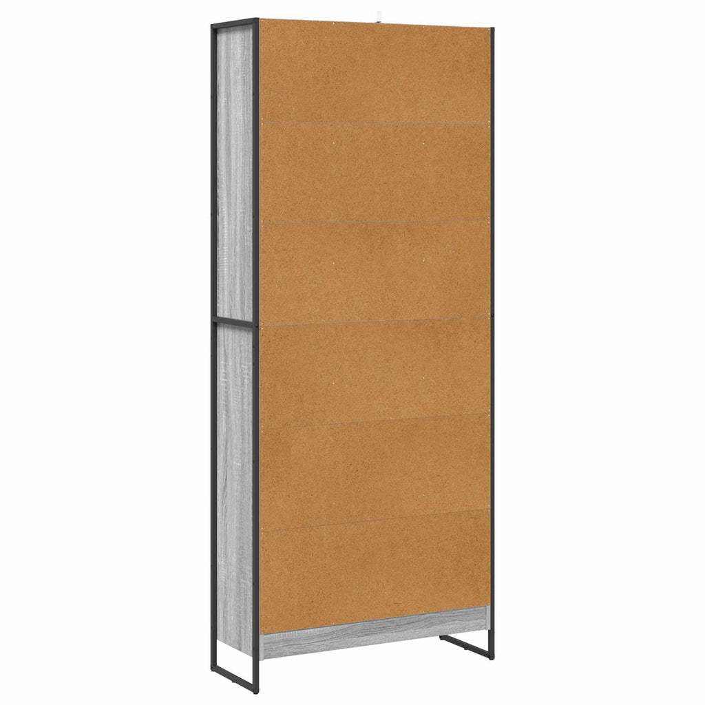 Armadio per Libri 2 pcs Grigio Sonoma 80 x 30 x 189,5 cm