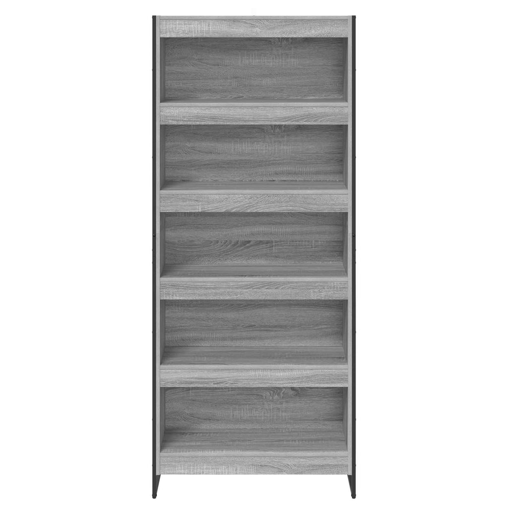 Armadio per Libri 2 pcs Grigio Sonoma 80 x 30 x 189,5 cm