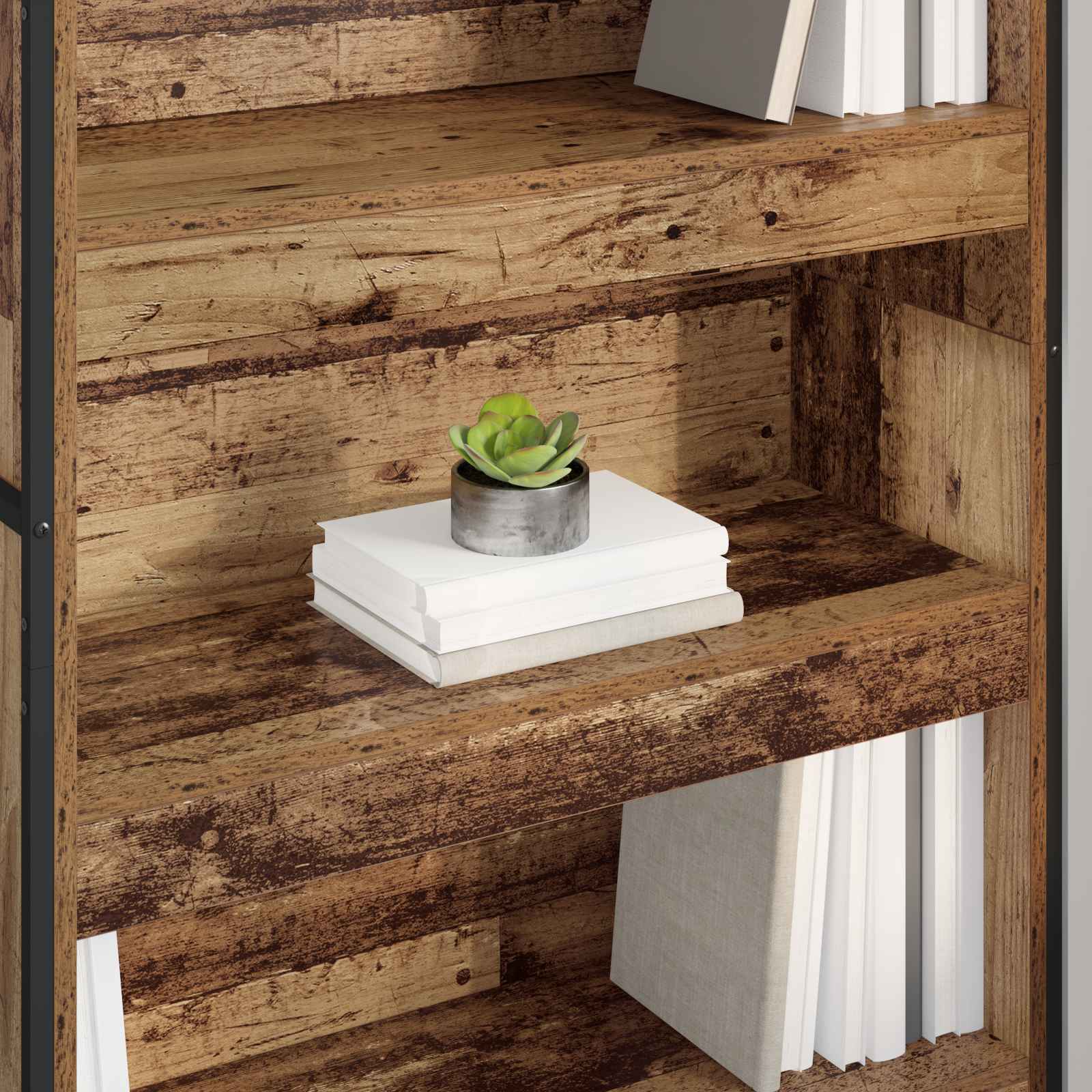 Armadio per Libri 2 pcs Legno vecchio 80 x 30 x 189,5 cm