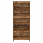 Armadio per Libri 2 pcs Legno vecchio 80 x 30 x 189,5 cm