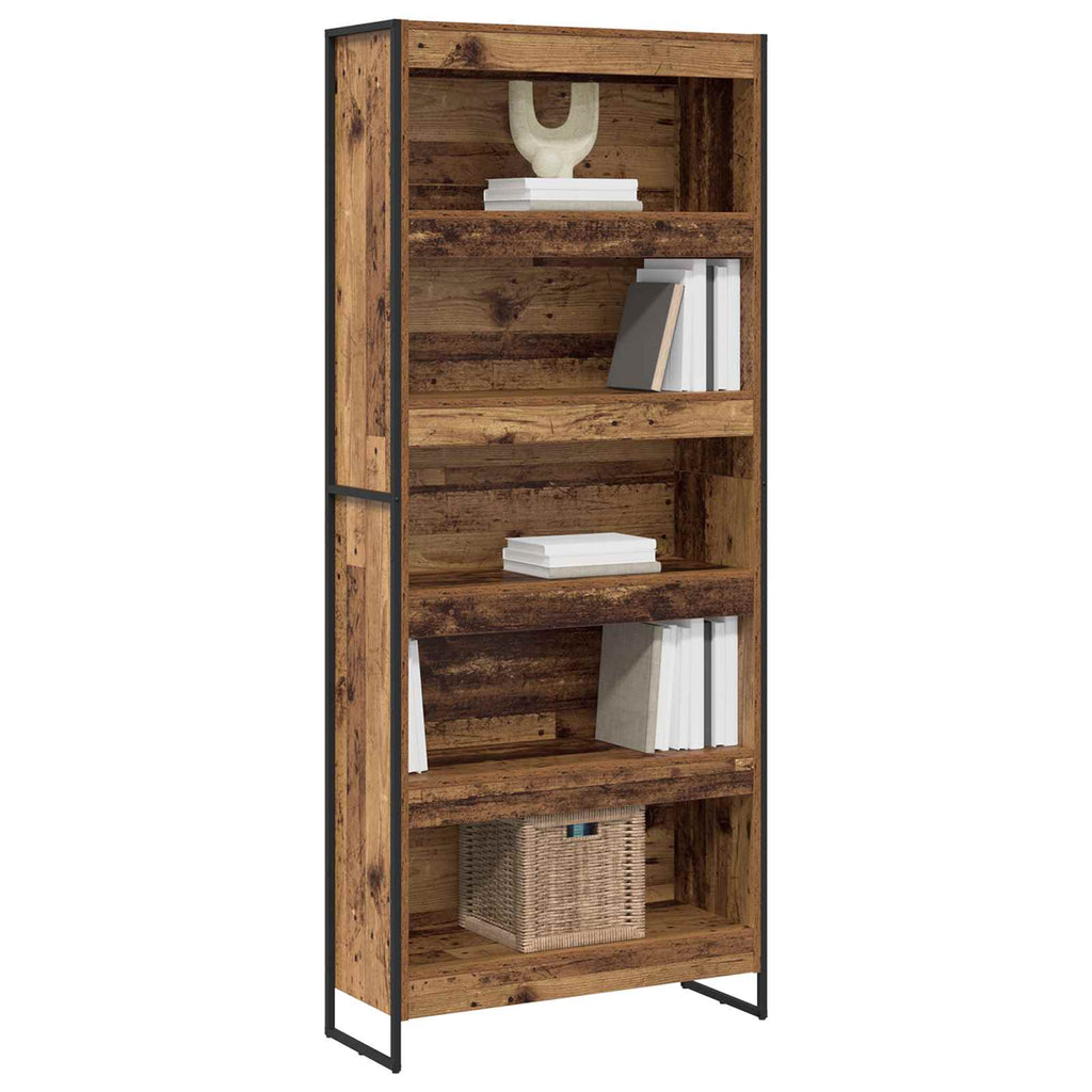 Armadio per Libri 2 pcs Legno vecchio 80 x 30 x 189,5 cm