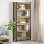 Armadio per Libri 2 pcs Rovere Artigianale 80 x 30 x 189,5 cm