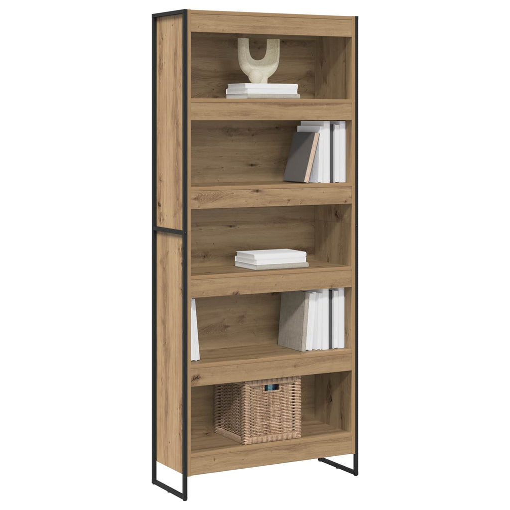 Armadio per Libri 2 pcs Rovere Artigianale 80 x 30 x 189,5 cm
