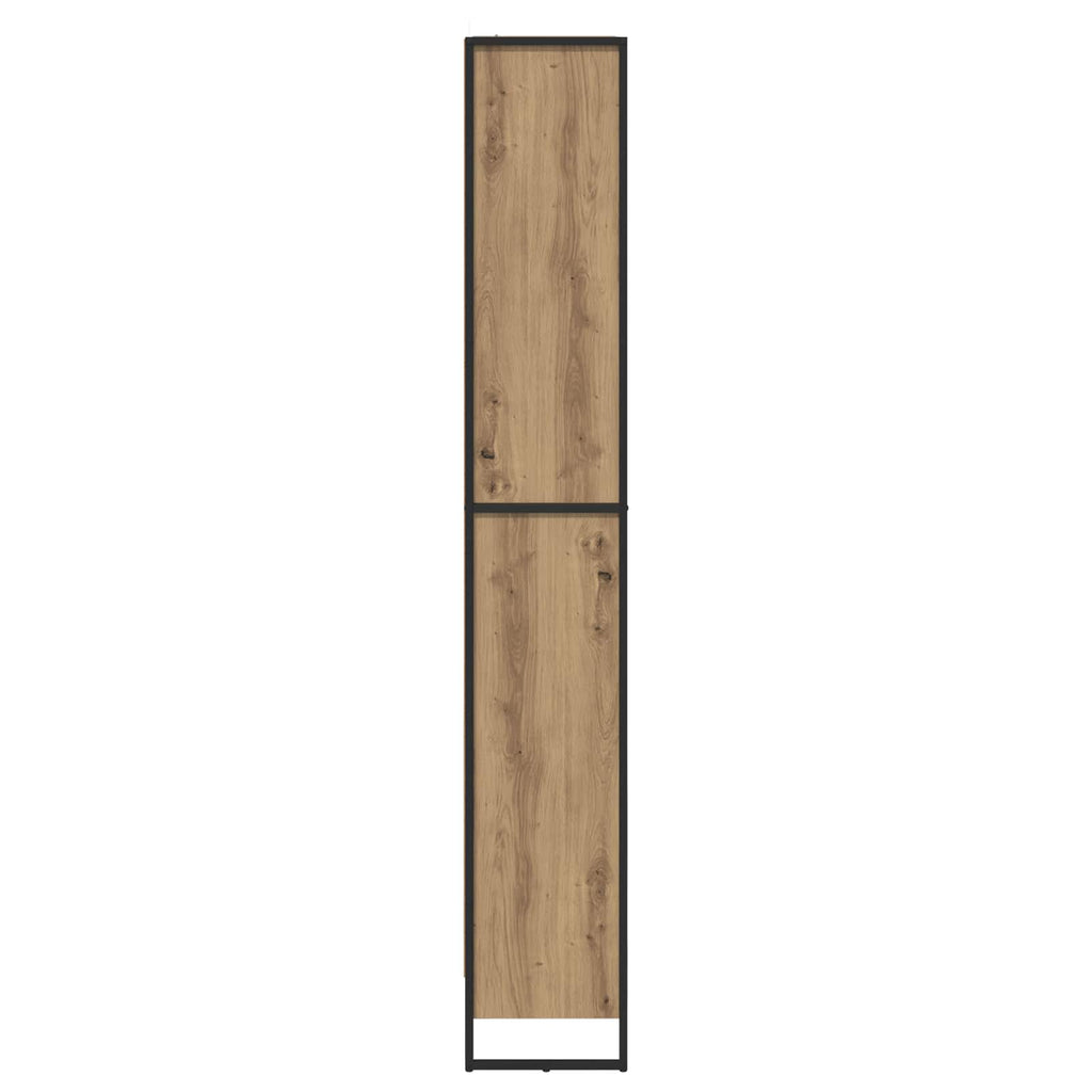 Armadio per Libri 2 pcs Rovere Artigianale 80 x 30 x 189,5 cm