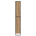 Armadio per Libri 2 pcs Rovere Artigianale 80 x 30 x 189,5 cm