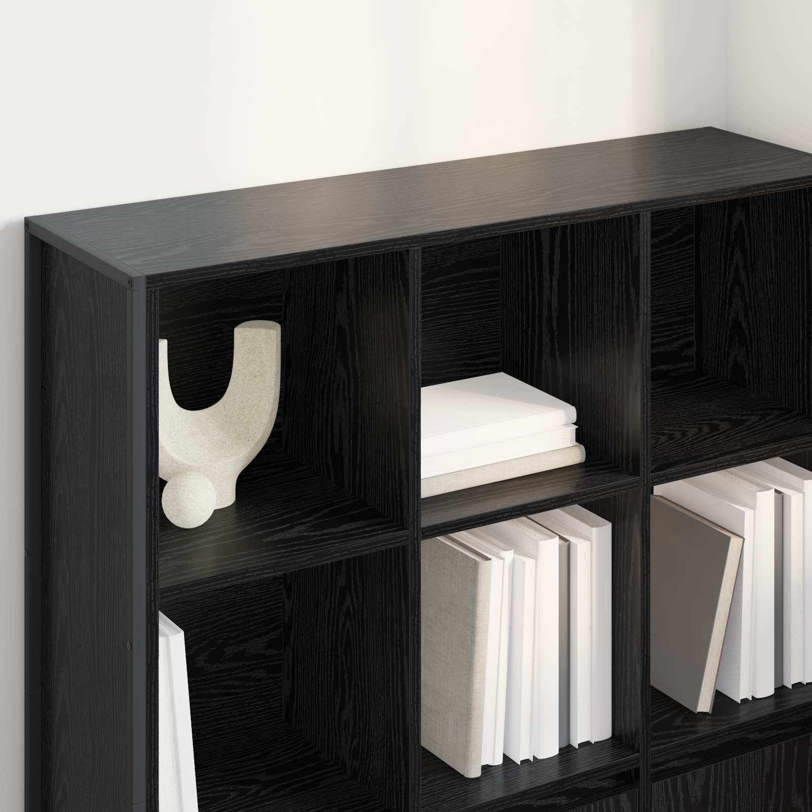 Armadio per Libri 2 pcs Rovere Nero 99,5 x 30 x 108 cm