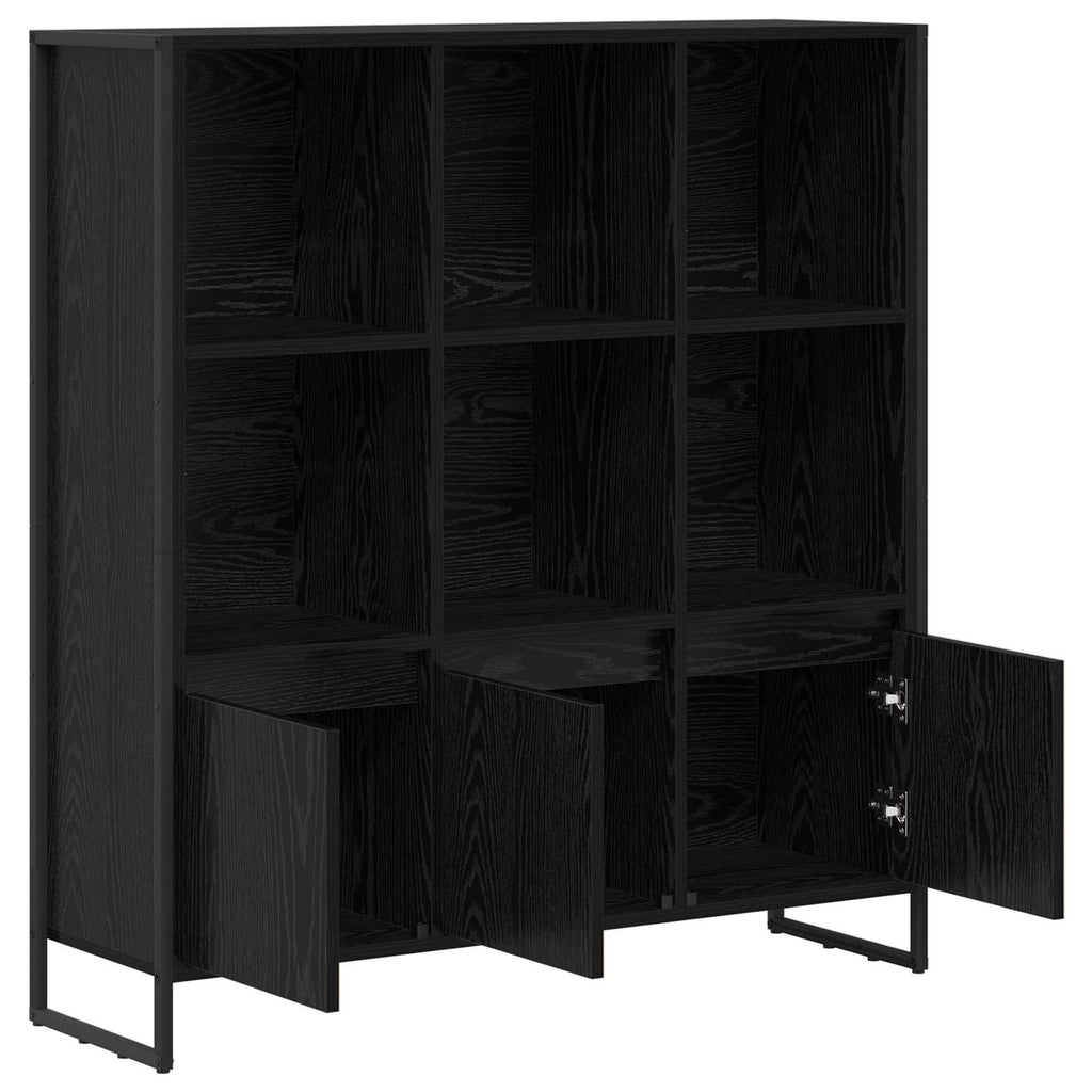 Armadio per Libri 2 pcs Rovere Nero 99,5 x 30 x 108 cm